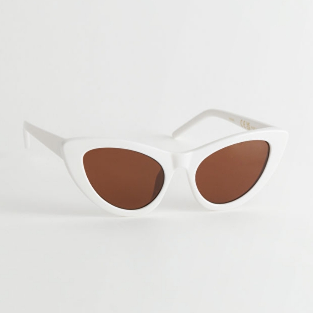 & Other Stories White Cat Eye Sunglasses